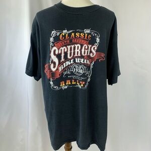 Vintage Classic South Dakota Sturgis Short Sleeve Shirt Size Large